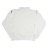 SPORTSMASTER Mens Grey Menlo Park Fire 1/4 Zip Pullover L Cotton Jersey Casual