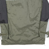 REEBOK Mens Green & Black Zip Jacket M Polyester Blend Sports Lightweight