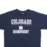 RUSSELL ATHLETIC Mens Navy Blue Colorado School Of Mines Grandparent T-Shirt XL