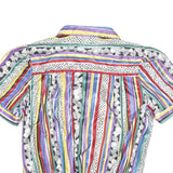 TOP NOTCH Womens Multicoloured Printed Shirt Short Sleeve Collared S Stylish