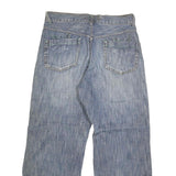 T2X Mens Regular Fit Blue Denim Straight Cotton Blend Jeans W32 L28 Zipped Cargo