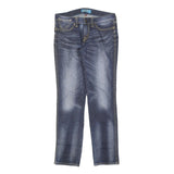 LEVI'S Womens Jeans Blue Slim Straight Denim Medium W28 L30 Slim Fit Zip Closure