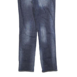 LEVI'S Womens Jeans Blue Slim Straight Denim Medium W28 L30 Slim Fit Zip Closure