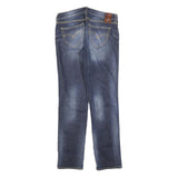 LEVI'S Womens Jeans Blue Slim Straight Denim Medium W28 L30 Slim Fit Zip Closure