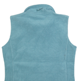 WOOLRICH Womens Blue Polyester Sleeveless Zip Fleece S Jacket Casual Outdoor