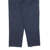 DICKIES Mens Cotton Navy Regular Straight Trousers W38 L32 Workwear Zip Closure