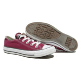 CONVERSE Chuck Taylor Womens Low Top Trainers Red Canvas UK 4 Classic Style