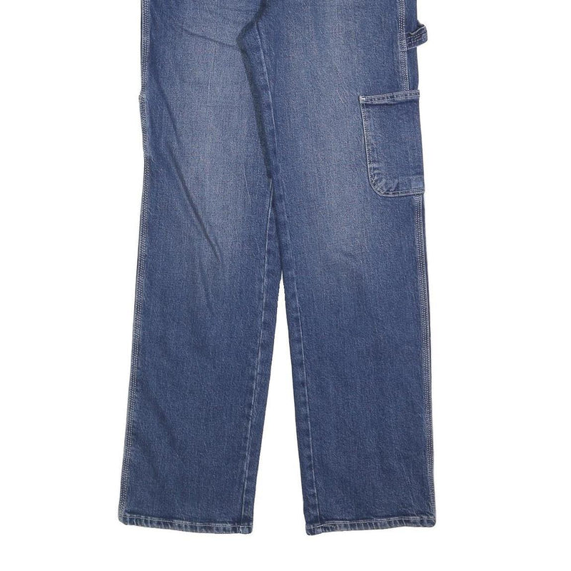 TALLY WEIJL Womens Blue Regular Straight Denim Jeans W28 L32 Utility Cargo Style