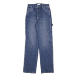 TALLY WEIJL Womens Blue Regular Straight Denim Jeans W28 L32 Utility Cargo Style