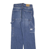 TALLY WEIJL Womens Blue Regular Straight Denim Jeans W28 L32 Utility Cargo Style