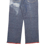 LEVI'S 524 Mens Jeans Blue Regular Straight Denim Medium W25 L29 Red Trim