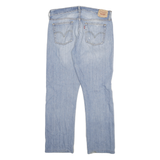 LEVI'S 501 Mens Jeans Blue Regular Straight Denim Stone Wash W32 L28 Distressed