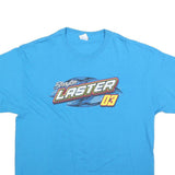 PORT & COMPANY Mens Blue Brayton Laster 03 Graphic T-Shirt XL Short Sleeve Crew