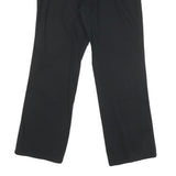 DICKIES Womens Cotton Blend Black Regular Fit Straight Leg Trousers W32 L28