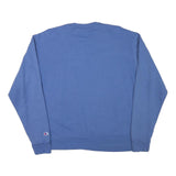 CHAMPION Mens Blue Crew Neck L Cotton Blend Logo Sweatshirt Casual