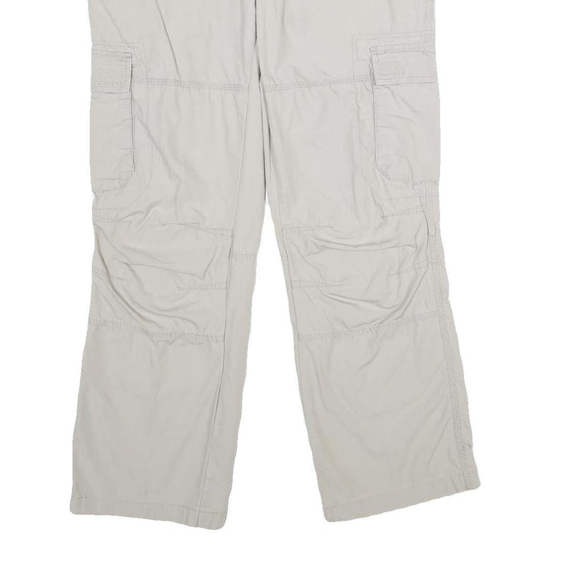 CLOCKHOUSE Mens Cotton Beige Regular Fit Straight Leg Trousers W34 L30 Casual