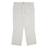 CLOCKHOUSE Mens Cotton Beige Regular Fit Straight Leg Trousers W34 L30 Casual