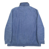 BIG BEN Mens Blue Button Cotton Blend Denim Jacket L Workwear Casual