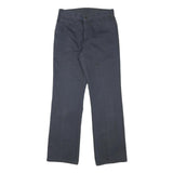LEVI'S Mens Cotton Blend Navy Regular Straight Trousers W29 L31 Casual Zip