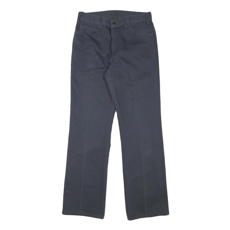 LEVI'S Mens Cotton Blend Navy Regular Straight Trousers W29 L31 Casual Zip