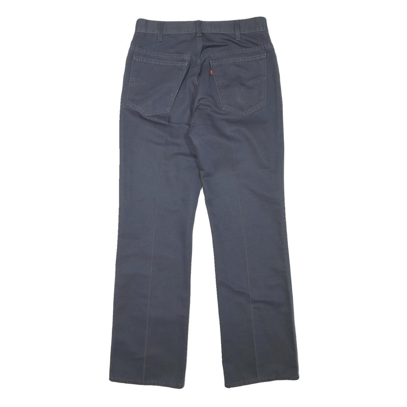 LEVI'S Mens Cotton Blend Navy Regular Straight Trousers W29 L31 Casual Zip