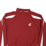 TEAM ISSUE Mens Red & White Track Jacket XL Nylon Zip Sportswear