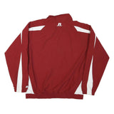 TEAM ISSUE Mens Red & White Track Jacket XL Nylon Zip Sportswear