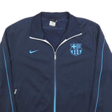 NIKE Mens Navy Blue Barca Track Jacket XL Polyester Zip Sportswear