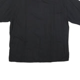 PIERRE CARDIN Mens Blue & Black Rayon Shirt 2XL Floral Print Vacation Relaxed