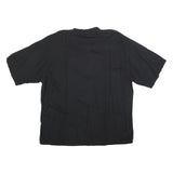 PIERRE CARDIN Mens Blue & Black Rayon Shirt 2XL Floral Print Vacation Relaxed