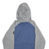 THE NORTH FACE Mens Blue & Grey Zip Jacket M Polyester Casual Hooded