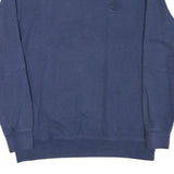 REEBOK Mens Blue Crew Neck XL Sweatshirt Classic Logo Cotton Blend Pullover