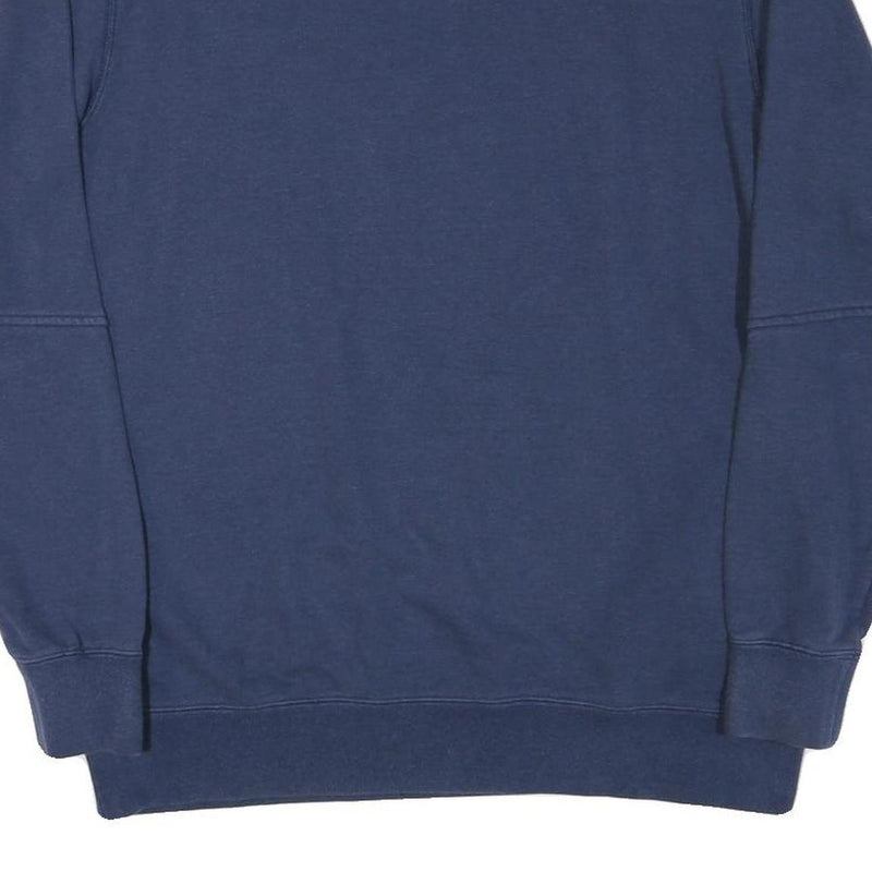 REEBOK Mens Blue Crew Neck XL Sweatshirt Classic Logo Cotton Blend Pullover