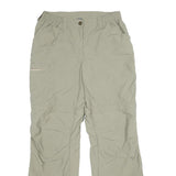 VAUDE Womens Polyamide Beige Relaxed Straight Trousers W30 L30 Lightweight Zip