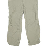 VAUDE Womens Polyamide Beige Relaxed Straight Trousers W30 L30 Lightweight Zip