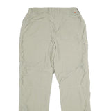 VAUDE Womens Polyamide Beige Relaxed Straight Trousers W30 L30 Lightweight Zip