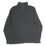 POLO RALPH LAUREN Mens Grey Pullover Plain Crew Neck Basic Knit Jumper L Cotton