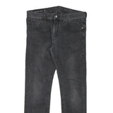 ARMANI EXCHANGE Mens Jeans Black Slim Skinny Denim W32 L28 Zip Cotton Blend