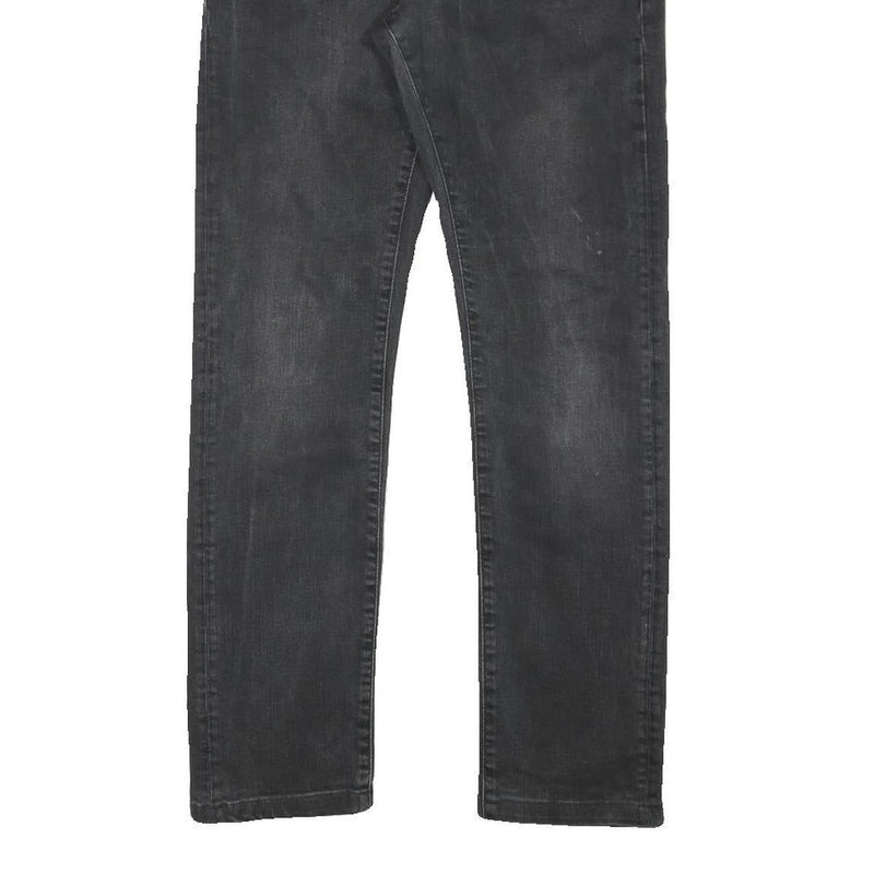 ARMANI EXCHANGE Mens Jeans Black Slim Skinny Denim W32 L28 Zip Cotton Blend