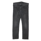 ARMANI EXCHANGE Mens Jeans Black Slim Skinny Denim W32 L28 Zip Cotton Blend