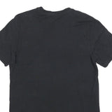 ADIDAS Mens Black Graphic T-Shirt M Short Sleeve Crew Neck Cotton Blend Casual