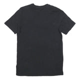 ADIDAS Mens Black Graphic T-Shirt M Short Sleeve Crew Neck Cotton Blend Casual