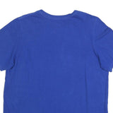 ADIDAS Mens Blue Cotton Blend T-Shirt XL Short Sleeve Crew Neck Logo Graphic