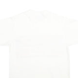 ONEITA Mens White Blue & Orange Cypress Color Guard Graphic T-Shirt M Short