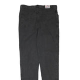 MAD JEANS Mens Regular Fit Black Denim W29 L29 Zip Closure Casual Trousers