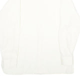 MANAGER STYLE Mens White Shirt M Classic Long Sleeve Cotton Blend Button Closure
