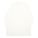 MANAGER STYLE Mens White Shirt M Classic Long Sleeve Cotton Blend Button Closure