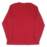 POLO RALPH LAUREN Mens Red & White US-67 Polo Long Sleeve Plain L Cotton Shirt