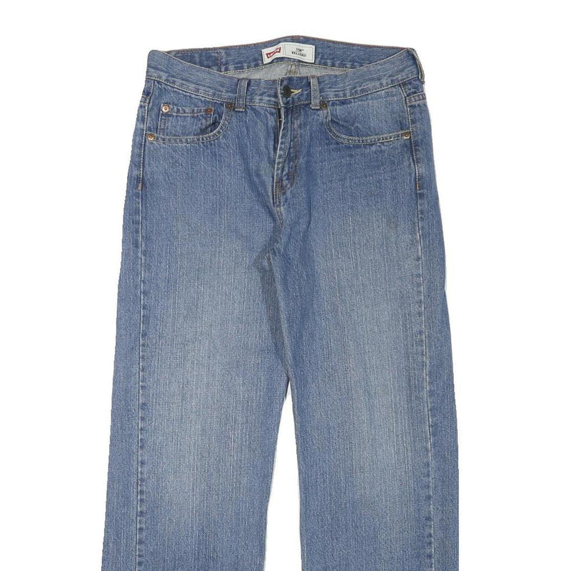 LEVI'S 550 Boys Jeans Blue Relaxed Straight Denim Medium W29 L29 Classic Zip