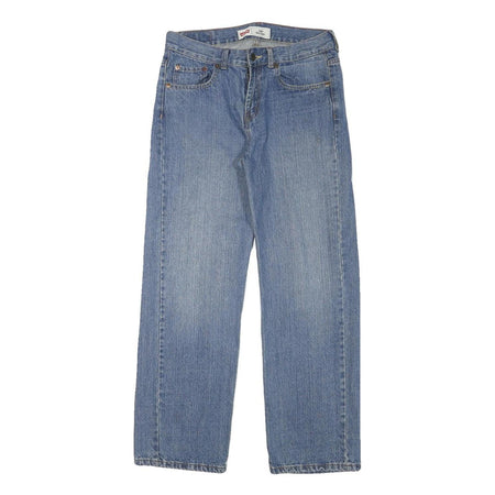 LEVI'S 550 Boys Jeans Blue Relaxed Straight Denim Medium W29 L29 Classic Zip